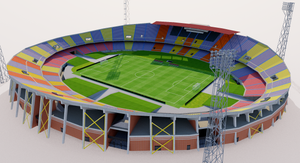 Estadio Atanasio Girardot - Colombia 3D model