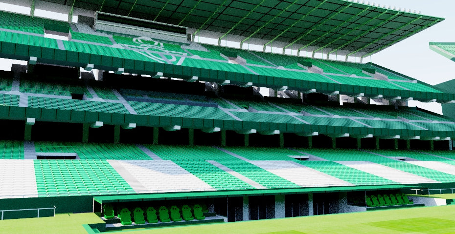 3D Benito Villamarín Puzzle Stadium (Real Betis) with light