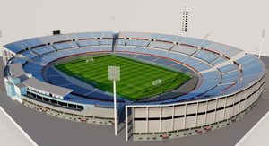 Estadio Centenario - Montevideo, Uruguay 3D model