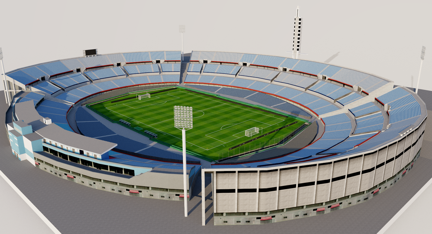 Estadio Centenario - Montevideo, Uruguay 3D model