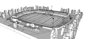Estadio Charrúa - Montevideo, Uruguay 3D model