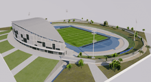 Load image into Gallery viewer, Estadio Ciudad de Malaga - Spain 3D model
