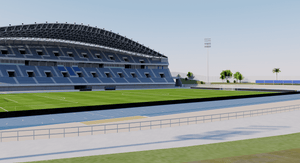 Estadio Ciudad de Malaga - Spain 3D model