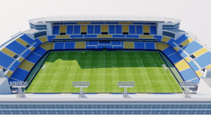 Estadio Nuevo Mirandilla - Cadiz Spain 3D model