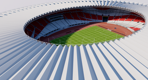Gelora Bung Karno Stadium - Jakarta Indonesia 3D model