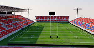 Hanazono Rugby Stadium - Japan 3D model