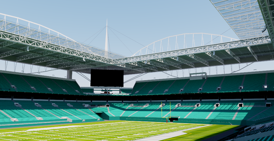 Hard Rock Stadium 3D Model - Miami NFL & Tennis Venue Hard Rock Stadium 3D Model - Miami NFL & Tennis Venue