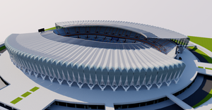 Jinan Olympic Sports Center Stadium - China 3D model