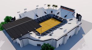 Jockey Club Brasileiro Tennis Stadium - Brazil 3D model