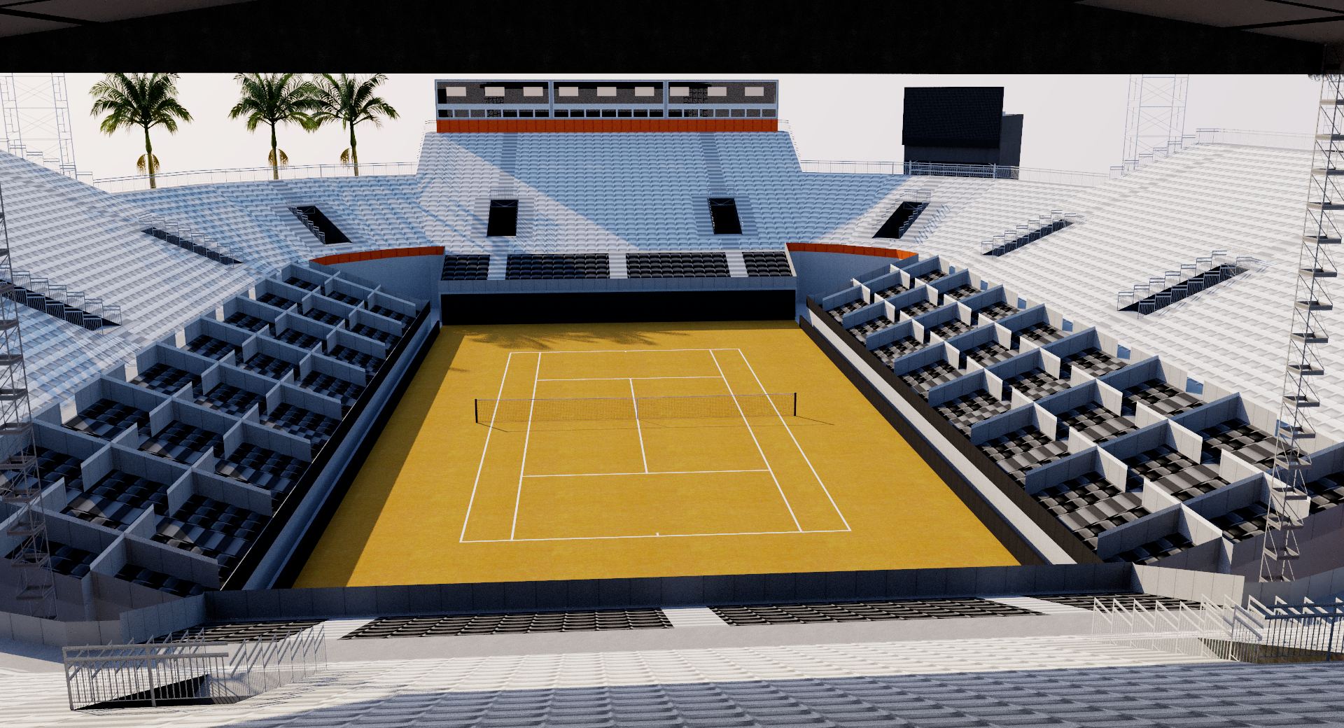 Jockey Club Brasileiro Tennis Stadium - Brazil 3D model – Genius&Gerry