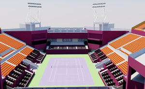 Khalifa International Tennis - Doha, Qatar 3D model