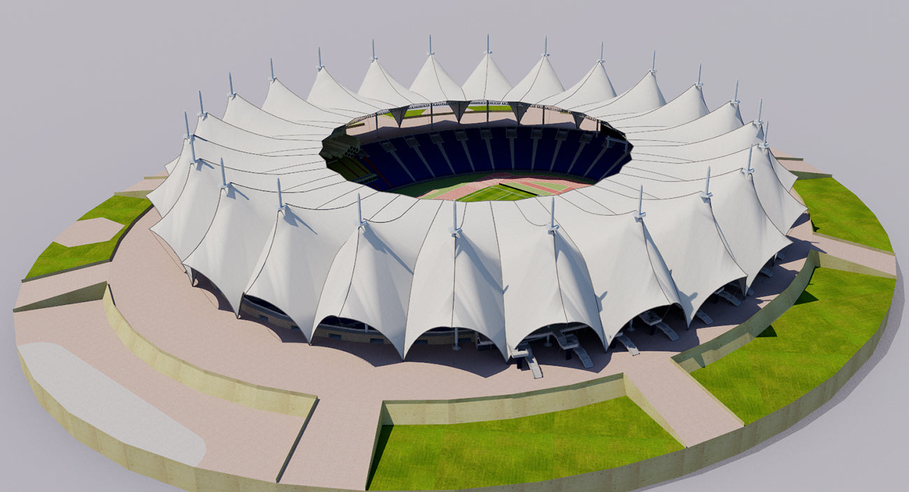 King Fahd International Stadium - Riyadh Saudi Arabia 3D model