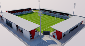 Ravenhill Stadium - Belfast 3D model