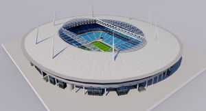 Krestovsky Stadium - Saint Petersburg, Russia 3D model