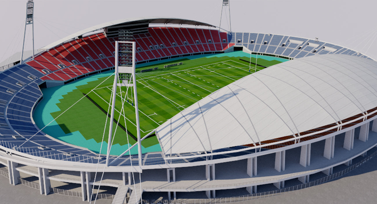 Kumamoto Prefectural Sports Park - Japan 3D model – Genius&Gerry
