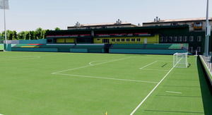 LFF Stadium - Vilnius Lithuania 3D model
