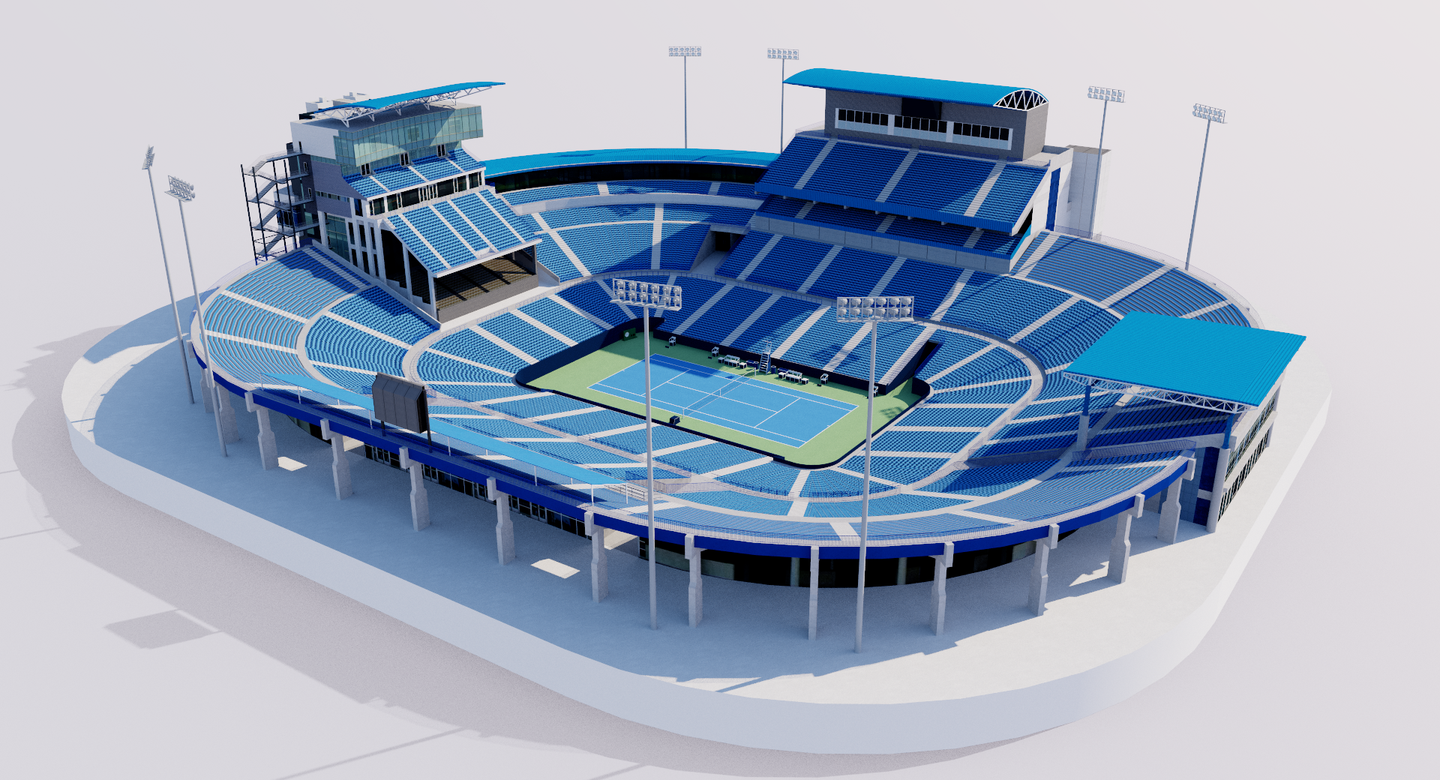 Lindner Family Tennis Center - Cincinnati 3D model