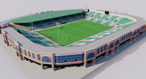 Major Dhyan Chand National Stadium - India 3D model
