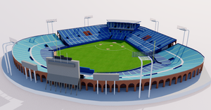 Meiji Jingu Stadium - Tokyo Japan 3D model