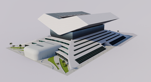 Mohammed Bin Rashid Library - Dubai - UAE 3D model