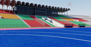 National Hockey Stadium Lahore - Pakistan 3D model