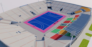 National Hockey Stadium Lahore - Pakistan 3D model