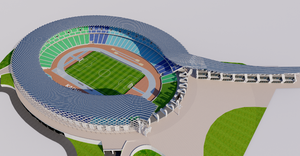 National Stadium Kaohsiung - Taiwan 3D model