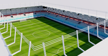Load image into Gallery viewer, New National Stadium - Luxembourg 3D model
