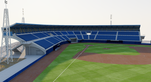 Neptunus Familiestadion - Rotterdam Netherlands 3D model