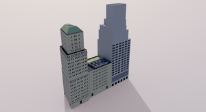 New York Stock Exchange Building - Wall Street USA 3D model