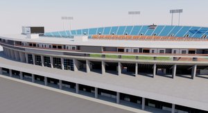 Old National Stadium Tokyo - Japan 3D model