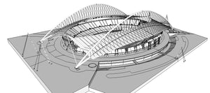 Athens Olympic Stadium - Greece 3D model