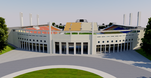 Pacaembu Stadium - Sao Paulo, Brazil 3D model