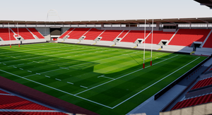 Parc y Scarlets Stadium - Wales 3D model