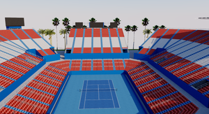Princess Mundo Imperial Tennis Court - Mexico 3D model