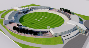 Rose Bowl Cricket Ground - England 3D model