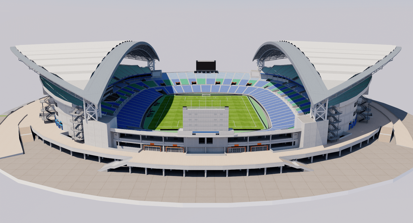 Saitama Stadium 2002 - Japan 3D stadium football