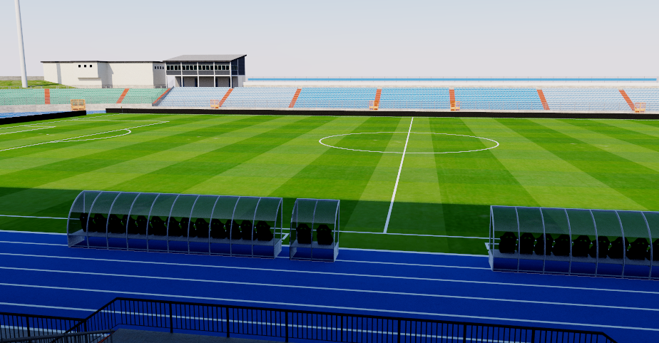 Stade Josy Barthel - Luxembourg 3D model – Genius&Gerry