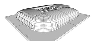 Stade Pierre-Mauroy - Lille, France 3D model