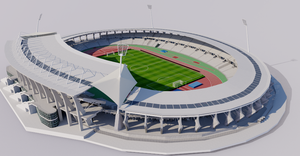 Stade Sebastien Charlety - Paris 3D model