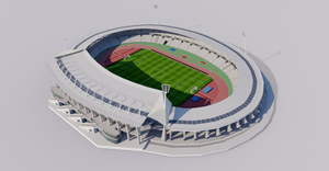Stade Sebastien Charlety - Paris 3D model