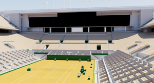 Stade Court Philippe Chatrier - Roland Garros - Paris France 3D model