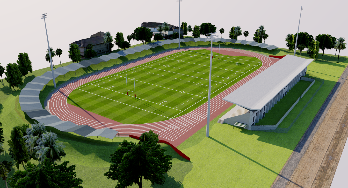 Teufaiva Sport Stadium - Tonga 3D model