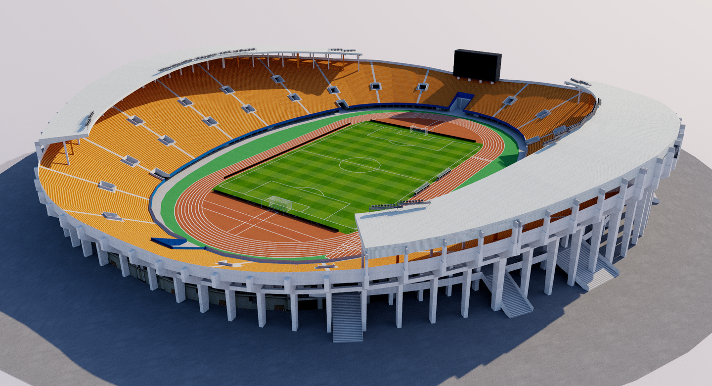 Tianhe Stadium - Guangzhou, China 3D model