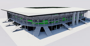 Volkswagen Arena - Wolfsburg - Germany 3D model