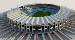 Zayed Sports City Stadium - Abu Dhabi 3D model
